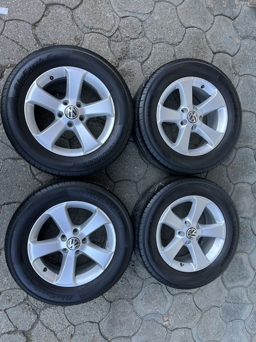 Jante aliaj 5x112mm, anvelope vara 215/60 R16, VW Passat, Sharan, Tiguan, Skoda Yeti