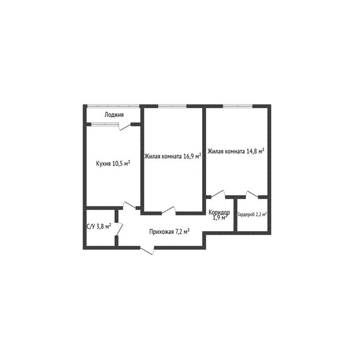 Продажа 2-комнатной квартиры