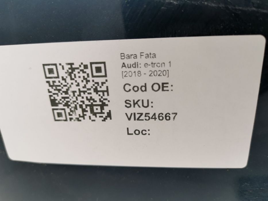Преден броня Ауди е-трон 1 / Audi e-tron 1 Оригинална, в добро състоян
