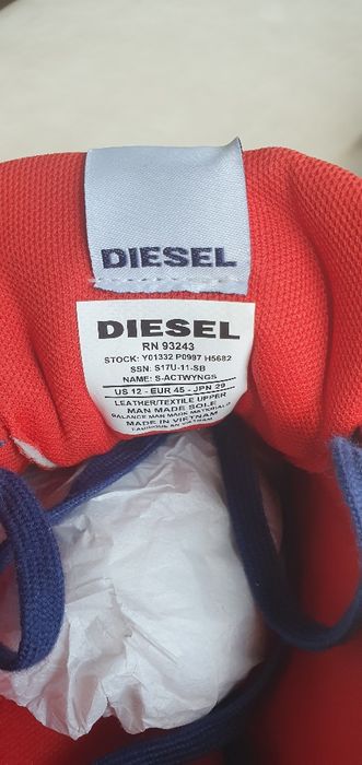 DIESEL нови ОРИГИНАЛНИ обувки от естествена кожа EU номер 45, US 12