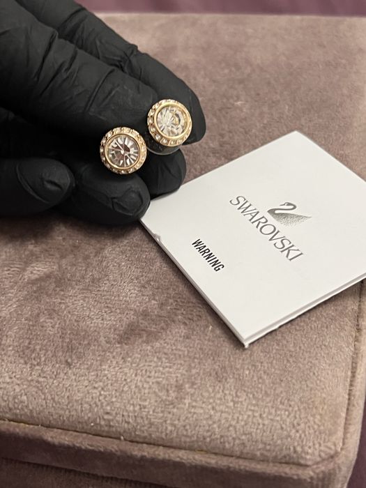 Cercei swarovski  rose gold