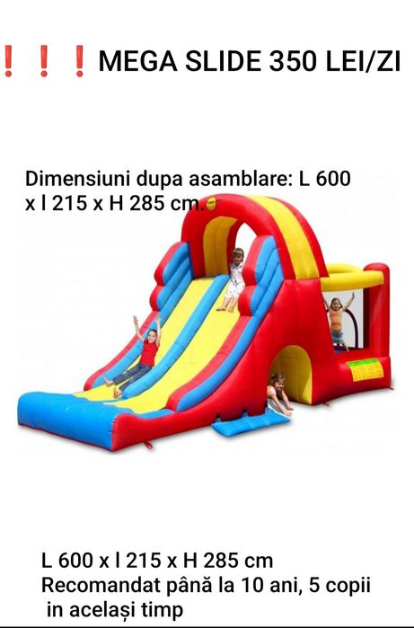 Tobogane gonflabile Cluj de închiriat