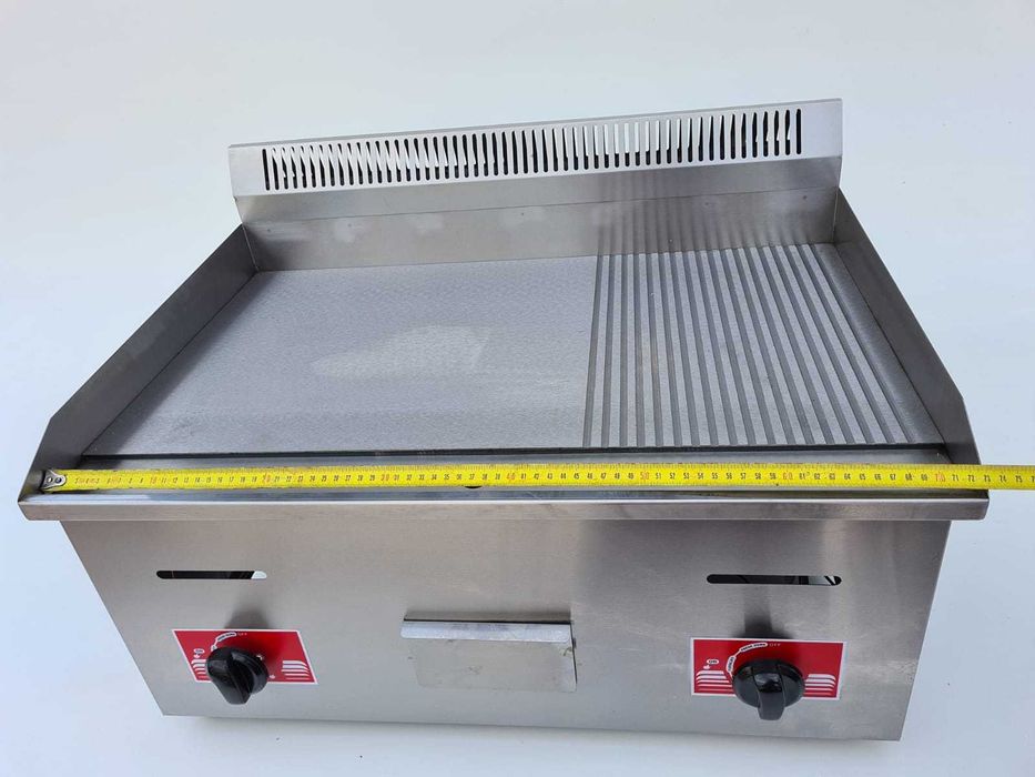 Lichidare de stoc Grill Profesional GPL Neted Striat 73cm Plita Gaz Horeca Transport Gratuit