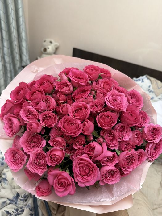 кустовые розы 51 шт