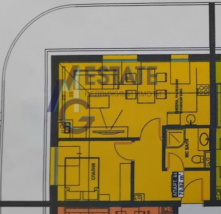 Двустаен апартамент в жк. Братя Миладинови, гр. Бургас