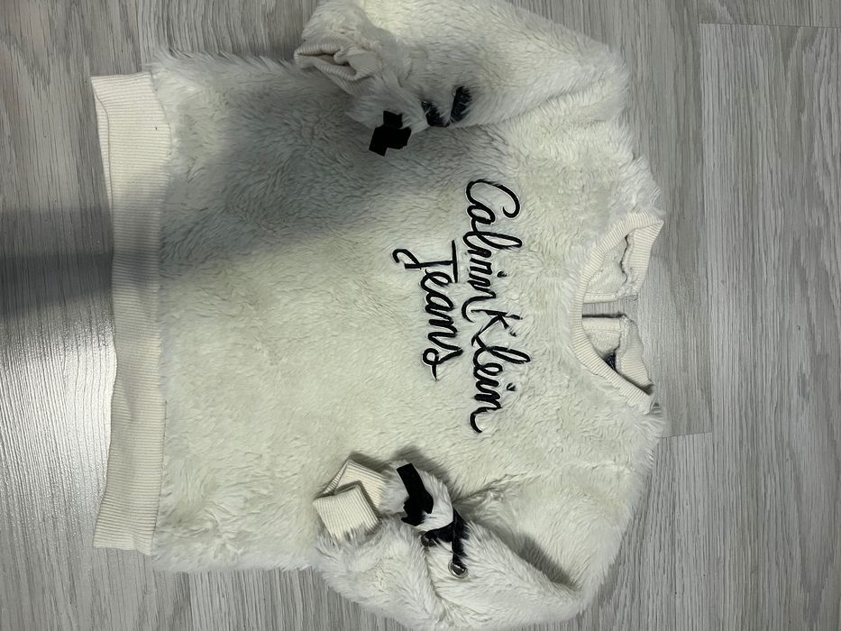 Оригинален пухкав суитшърт Calvin Klein Jeans – 18M