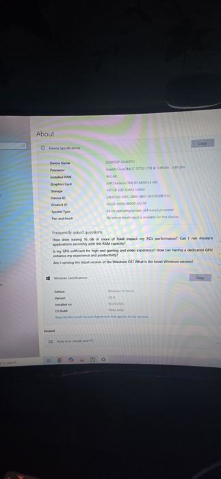 Vand setup gaming(DOAR IN BOTOȘANI)