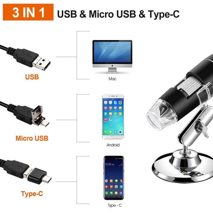USB цифров микроскоп