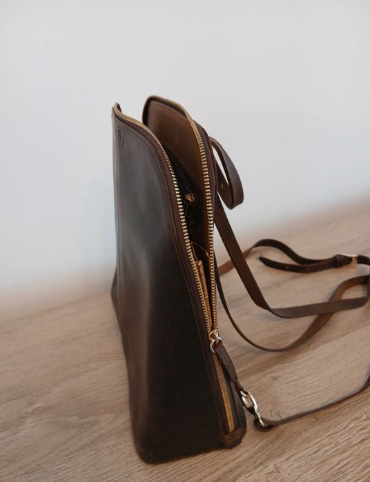 Geantă Piele Naturală | Lucrat Manual/Model unic