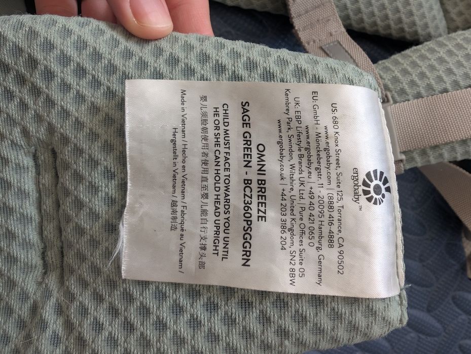 Ergobaby Omni breeze эргорюкзак