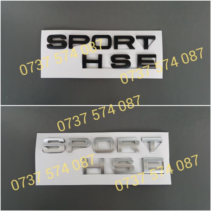 Litere scris RANGE ROVER LAND ROVER SPORT HSE pt capota si portbagaj