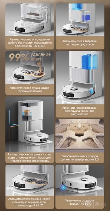 Робот-пылесос Xiaomi Dreame L40 Ultra Авто мойка и сушка мопов 2026