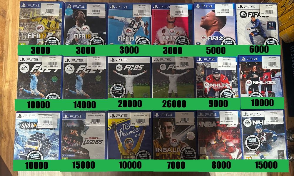 Диски на playstation Ps4/Ps5, новые,б/у