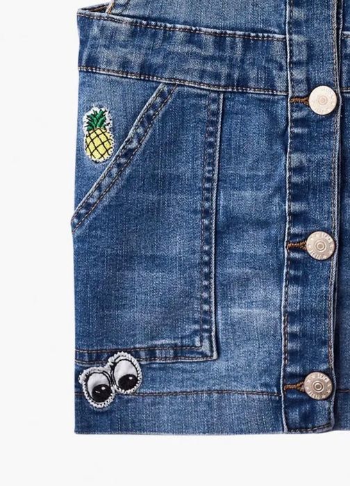 Джинсовый сарафан для девочки