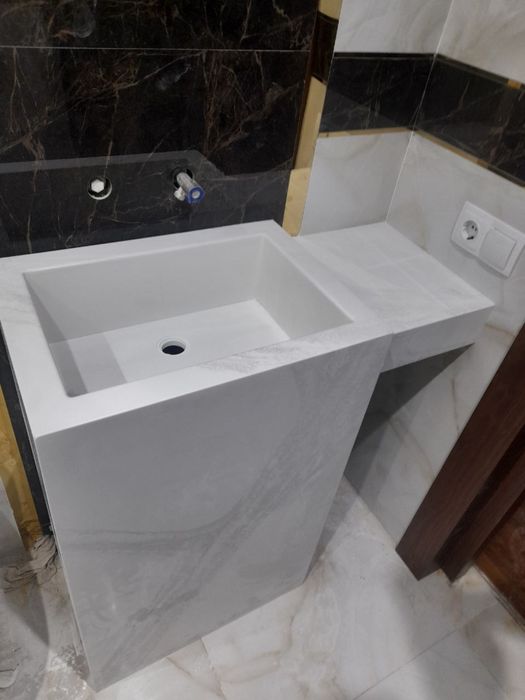 Изготавливаем столешницы,рецепшены,подоконники из искуственного камня(