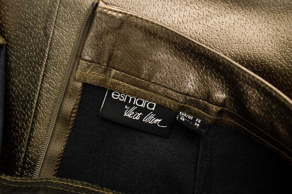 Нова златна кожена пола тип "молив" "Esmara by Heidi Klum" размер S