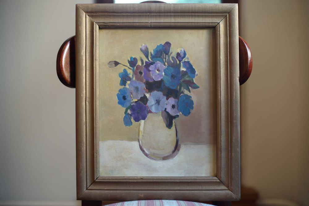 Tablou original Dan Ionescu 34,5 x 27 cm ulei pe carton
