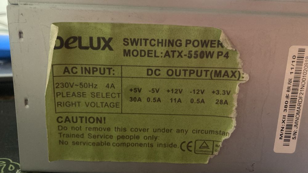 Продаю Бп Delux550W