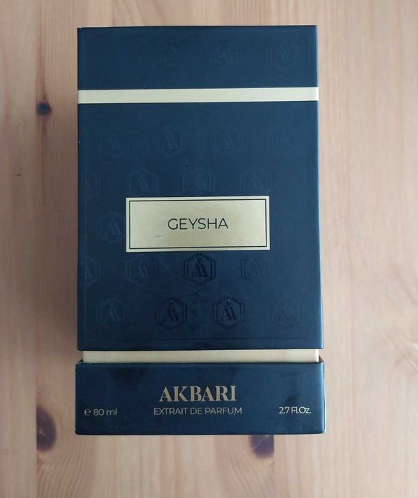 Празен оригинален флакон Akbari - Geisha (80 ml) с кутия