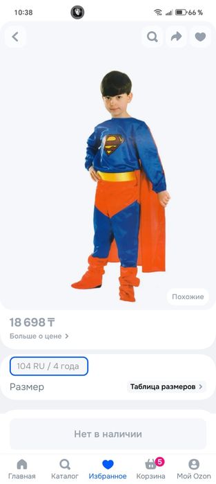 Карнавальный костюм