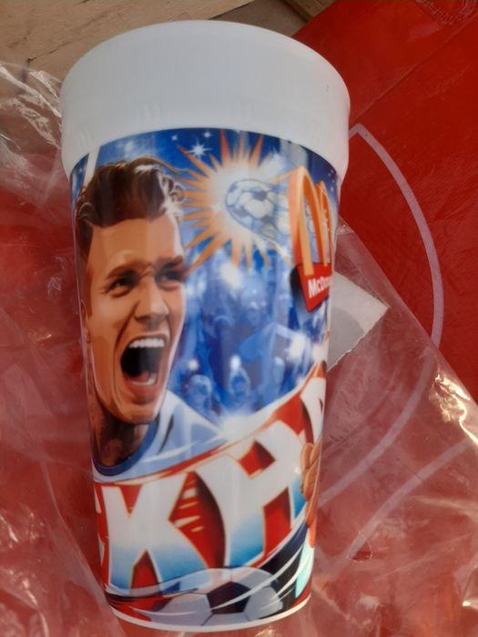 Vând pahar de colecție David Beckham
