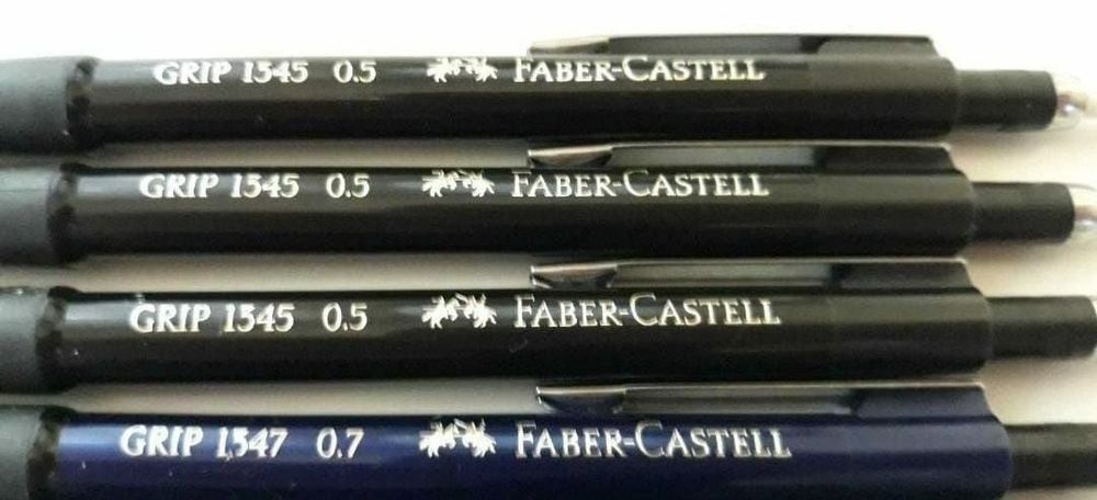 Lot 6 creioane faber castell 1345 si 1347 de 0.5 mm si 0.7 mm