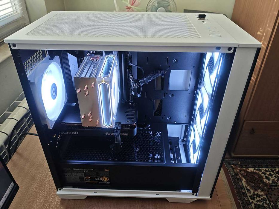 Геймърски компютър, 32gb DDR5, Rx 9060XT 16Gb, Ryzen 7500F, 1tb nvme