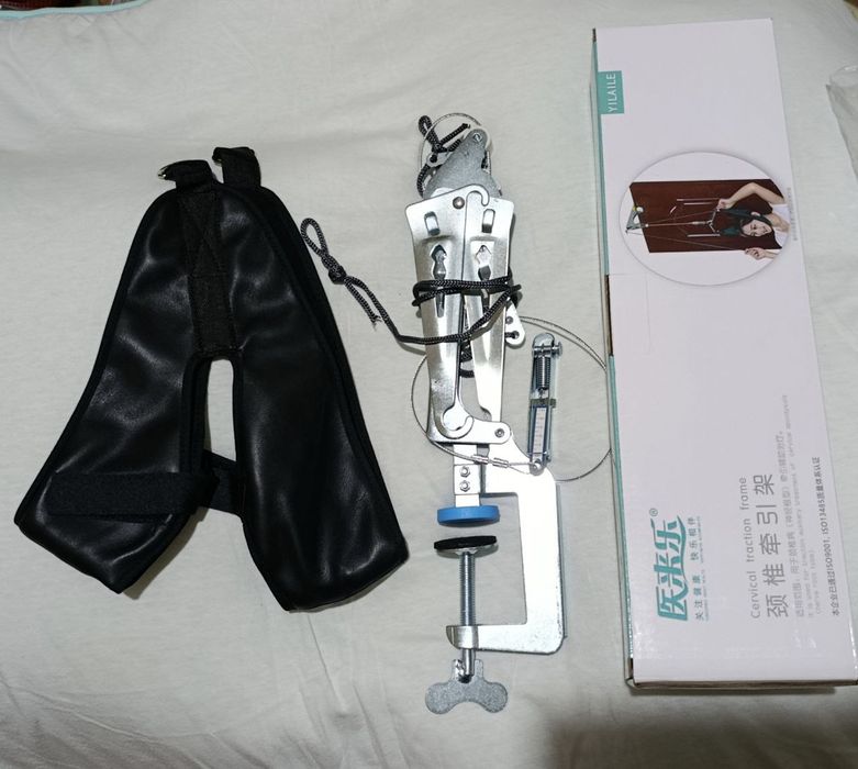 Вытяжка шеи лечение протрузии грыжи остеохондроз позвоночника петля