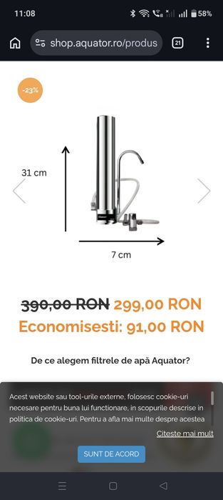 Filtru de apa Aquator Compact