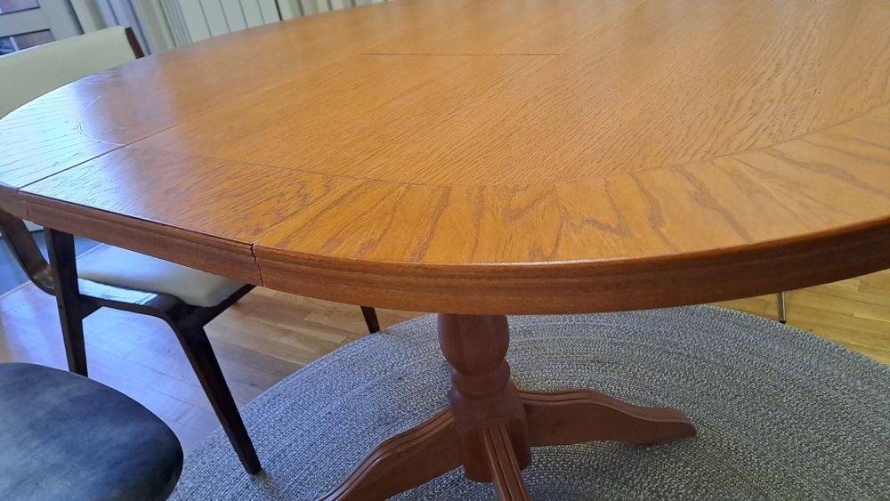 Маса ДЪБ масив разтегателена 1,20 на 90 см ширина