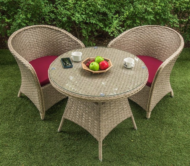 Ротанг тукима стол стуллар