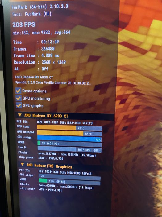 Видеокарта rx6900xt ОБСЛУЖЕНА
