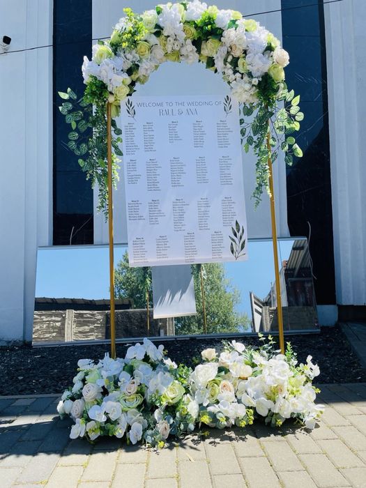 Decor nunta /botez /arcada baloane /arcada flori