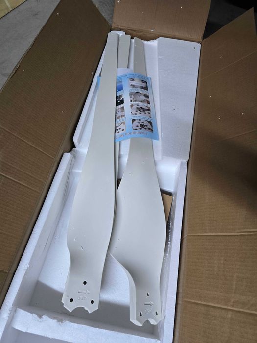 НОВ ветрогенератор 48v , 51.2v 1000w 3 витла вятърна турбина перка зел