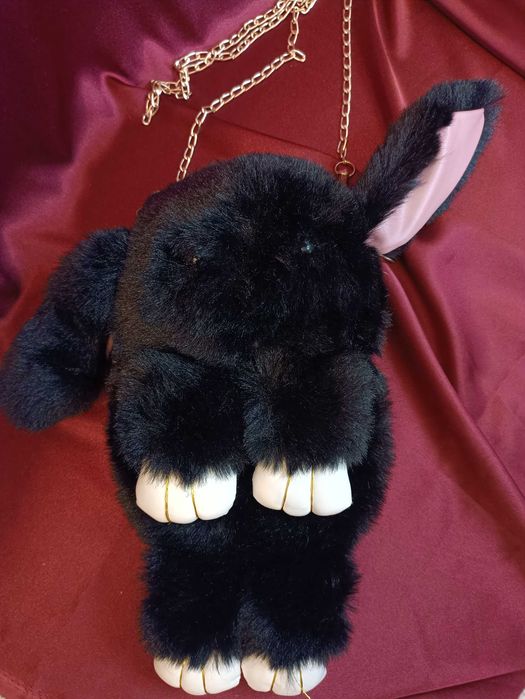 Новая зимняя  сумка-рюкзак зайка