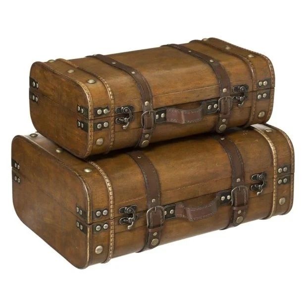 Дървен деко сандък в 2 размера