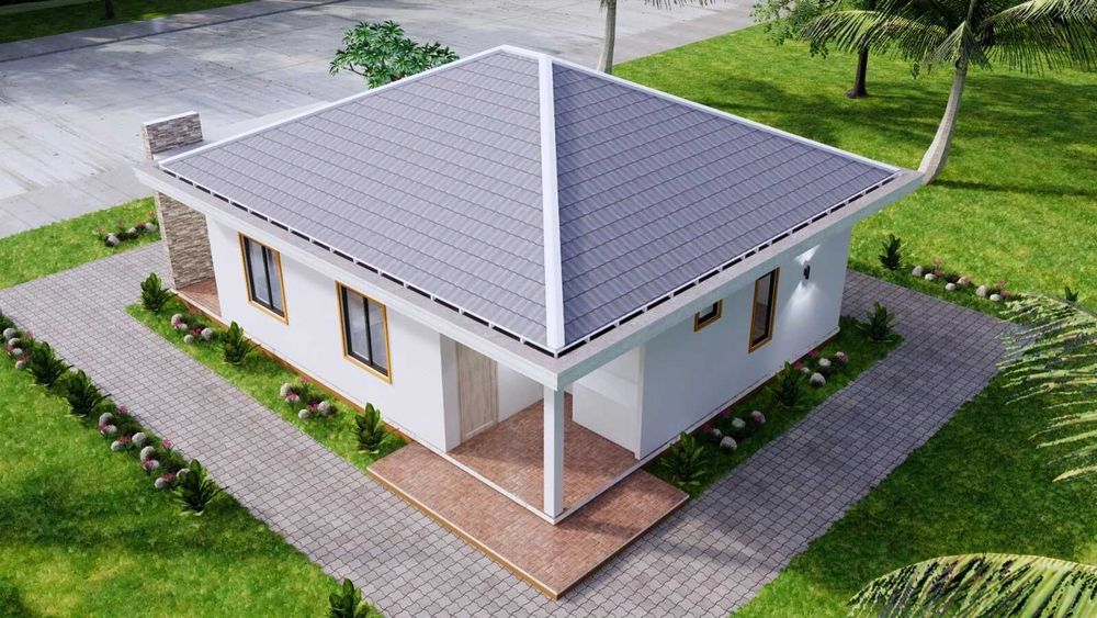 НА ИЗПЛАЩАНЕ - Луксозна сглобяема къща с 3 спални, 88 кв. м