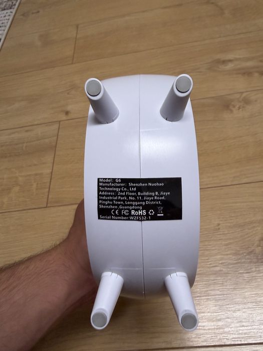 Lampa LED cu Boxa Bluetooth, incarcare wifi si Ceas - Model G6