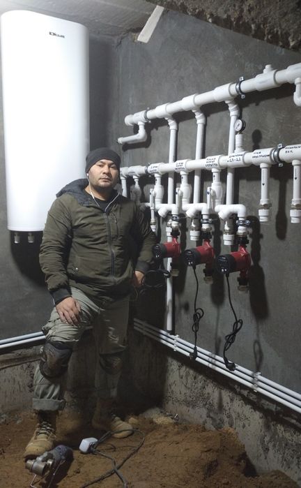 котёл ўрнатамиз  сантехник установка котлов. сантехника под ключь. тёп