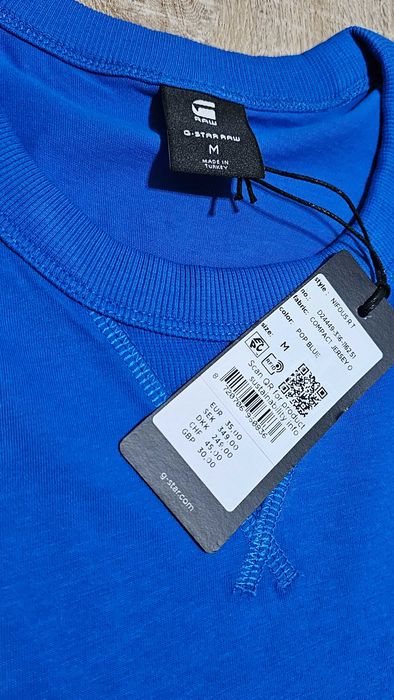 G-STAR RAW мъжка синя тениска – оригинална, нова, М размер