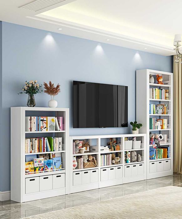 Металлический шкаф-стеллаж для книг и офиса, грузостойкий, недорого