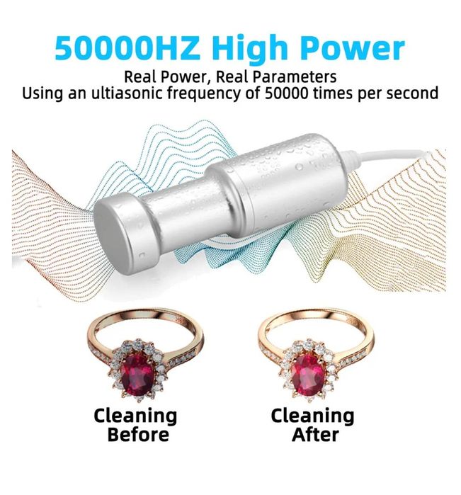 Curățitor cu ultrasonice BlumWay portabil ochelari bijuterii fructe