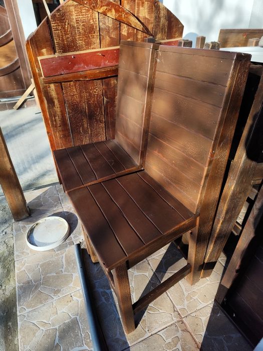 Scaune terasa lemn masiv