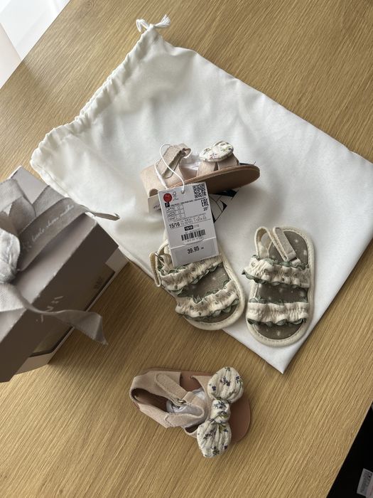 ZARA H&M сандали рокля джинси панталони