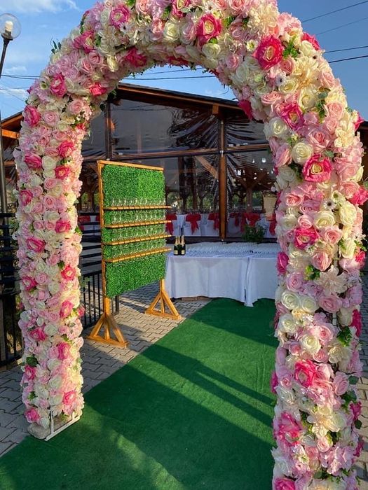 Corturi, masină fum, cabină foto