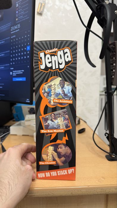 Настольная игра Дженга (Jenga Classic) — 54 блока