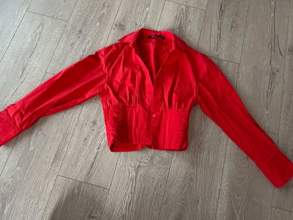 Червена риза zara