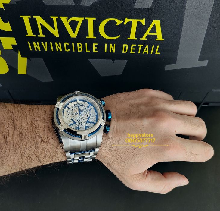 часовник INVICTA Zeus-Reserve Silver 52 mm, Инвикта нов