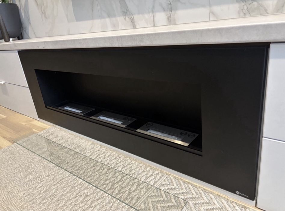 Semineu bioetanol nou 120 x 40 incastrabil comoda TV living