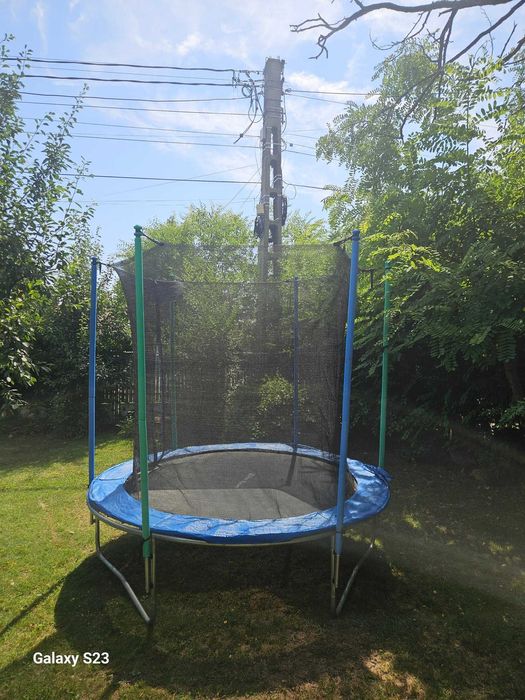 Trambulina 252 cm Fun-Sport cu plasa de siguranta si scara